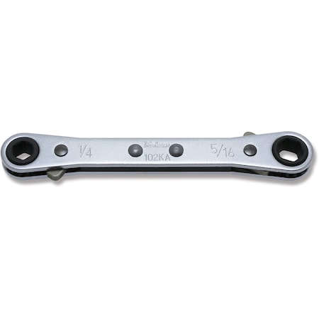 Ratcheting Ring Wrench 1/4x9/32 6 Point 108mm, Reversible
